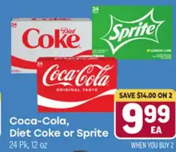 Tony’s Fresh Market Coca-Cola, Diet Coke or Sprite offer
