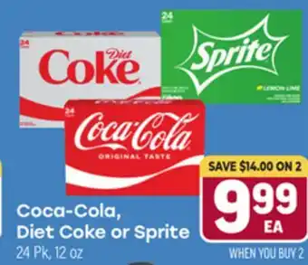 Tony’s Fresh Market Coca-Cola, Diet Coke or Sprite offer
