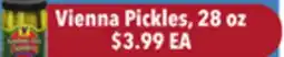 Tony’s Fresh Market Vienna Pickles offer
