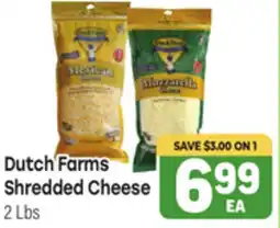 Tony’s Fresh Market Dutch Farms Shredded Cheese offer