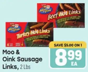 Tony’s Fresh Market Moo & Oink Sausage Links offer