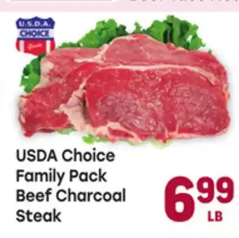 Tony’s Fresh Market USDA Choice Family Pack Beef Charcoal Steak offer