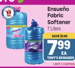 Tony’s Fresh Market Ensueño Fabric Softener offer