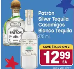 Tony’s Fresh Market Patrón Silver Tequila Casamigos Blanco Tequila offer