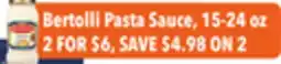 Tony’s Fresh Market Bertolli Pasta Sauce offer