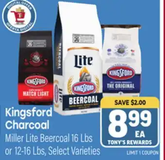 Tony’s Fresh Market Kingsford Charcoal offer