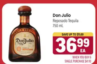 Tony’s Fresh Market Don Julio Reposado Tequila offer