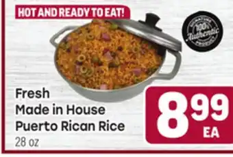 Tony’s Fresh Market Fresh Made in House Puerto Rican Rice offer