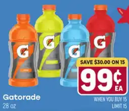 Tony’s Fresh Market Gatorade offer