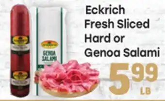 Tony’s Fresh Market Eckrich Fresh Sliced Hard or Genoa Salami offer