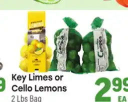 Tony’s Fresh Market Key Limes or Cello Lemons offer