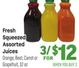 Tony’s Fresh Market Fresh Squeezed Assorted Juices offer
