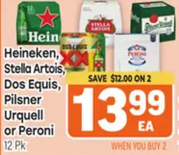 Tony’s Fresh Market Heineken, Stella Artois, Dos Equis, Pilsner Urquell or Peroni offer