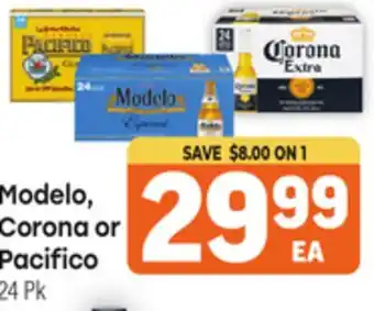 Tony’s Fresh Market Modelo Corona or Pacifico offer