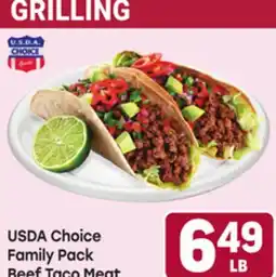 Tony’s Fresh Market USDA Choice Family Pack Beef Taco Meat offer