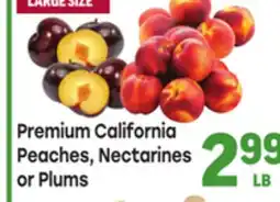 Tony’s Fresh Market Premium California Peaches, Nectarines or Plums offer