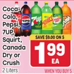 Tony’s Fresh Market Coca-Cola, Pepsi, 7UP, Squirt, Canada Dry or Crush offer