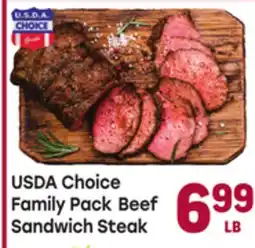 Tony’s Fresh Market USDA Choice Family Pack Beef Sandwich Steak offer