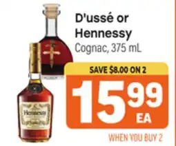 Tony’s Fresh Market D'ussé or Hennessy offer