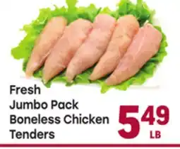 Tony’s Fresh Market Fresh Jumbo Pack Boneless Chicken Tenders offer