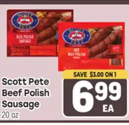 Tony’s Fresh Market Scott Pete Beef Polish Sausage offer