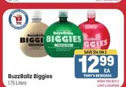 Tony’s Fresh Market BuzzBallz Biggies offer