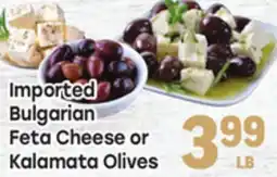 Tony’s Fresh Market Imported Bulgarian Feta Cheese or Kalamata Olives offer