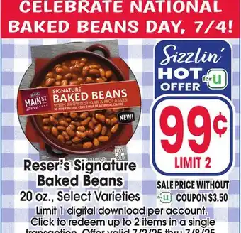 Jewel-Osco Reser's Signature Baked Beans offer