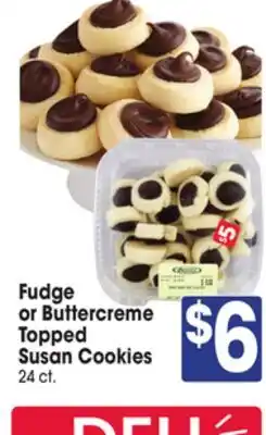 Jewel-Osco Fudge or Buttercreme Topped Susan Cookies offer