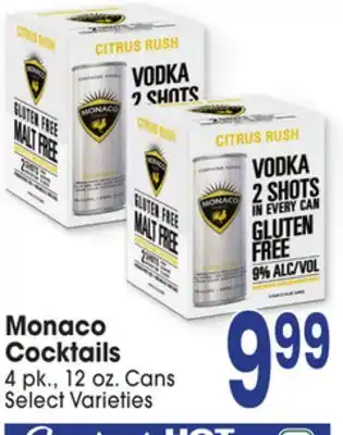 Jewel-Osco Monaco Cocktails offer