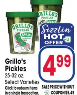 Jewel-Osco Grillo's Pickles offer