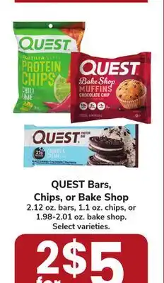 Jewel-Osco QUEST Bars, Chips, or Bake Shop offer