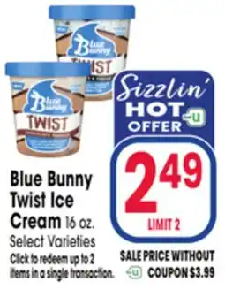 Jewel-Osco Blue Bunny Twist Ice Cream offer
