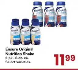 Jewel-Osco Ensure Original Nutrition Shake offer