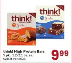 Jewel-Osco think! High Protein Bars offer