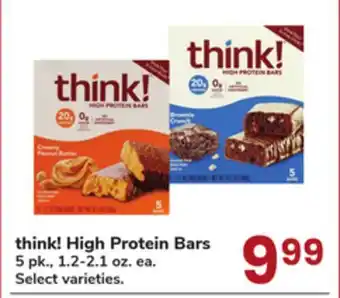 Jewel-Osco think! High Protein Bars offer
