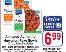 Jewel-Osco Annasea Authentic Hawaiian Poke Bowls offer