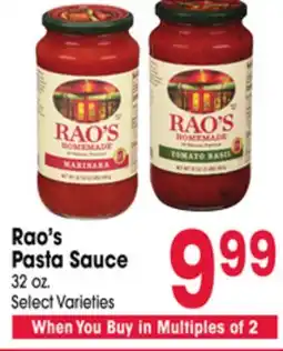 Jewel-Osco Rao's Pasta Sauce offer