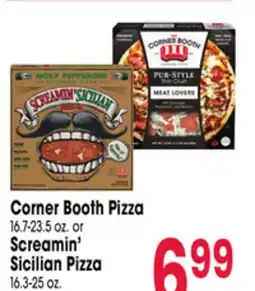 Jewel-Osco Corner Booth Pizza 16.7-23.5 oz. or Screamin' Sicilian Pizza 16.3-25 oz offer