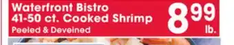 Jewel-Osco Waterfront Bistro 41-50 ct. Cooked Shrimp offer