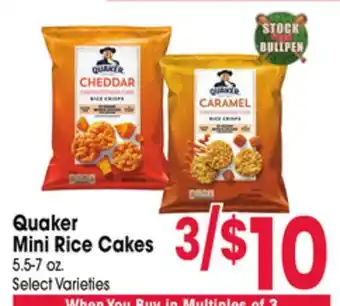 Jewel-Osco Quaker Mini Rice Cakes offer