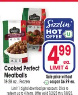 Jewel-Osco Cooked Perfect Meatballs offer