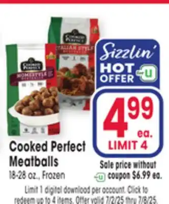 Jewel-Osco Cooked Perfect Meatballs offer