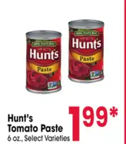 Jewel-Osco Hunt's Tomato Paste offer