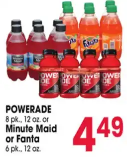 Jewel-Osco POWERADE 8 pk., 12 oz. or Minute Maid or Fanta 6 pk., 12 oz offer