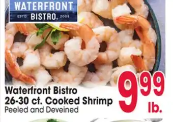 Jewel-Osco Waterfront Bistro 26-30 ct. Cooked Shrimp offer
