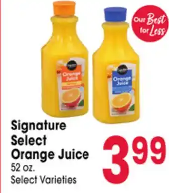 Jewel-Osco Signature Select Orange Juice offer