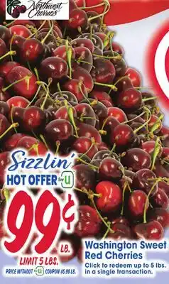 Jewel-Osco Washington Sweet Red Cherries offer
