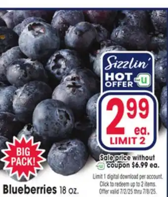 Jewel-Osco Blueberries offer
