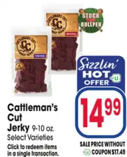 Jewel-Osco Cattleman's Cut Jerky offer